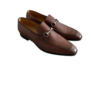 Mezlan Tours Calfskin Leather Horsebit Loafers